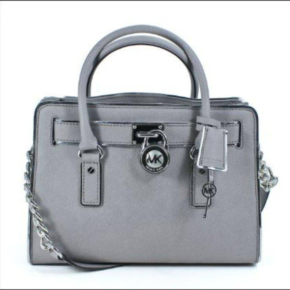 Michael Kors grey purse and wallet